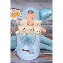 Vera Concept Store Özel Kutuda Uyku Arkadaşı Bebeto Peluş Bebeği ile Yeni Doğan Hediye Seti- Babyshower, Yenidoğan Hediyesi