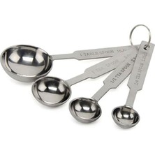 Vera Concept Store Metal Minik Ölçü Kaşıkları Ölçek Seti 4 Lü Set