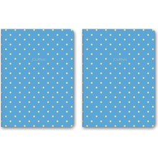 Vera Concept Store Puantiyeli Mini Defter Çizgili Mavi 14X20 cm (2 Paketi)