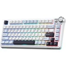 Vera Concept Store Aula AU75 3 Modlu Rgb Hot Swap Mekanik Tkl Star Vector Switch Kablosuz Makrolu Klavye Lacivert