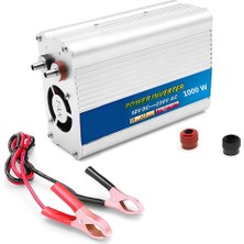 Vera Concept Store Inverter 12V 220V Çevirici, Araç Içi Güç Dönüştürücü Oto Adaptör, Solar Akü Bağlantılı Çift Voltaj Korumalı Alüminyum Kasa Modifiye Sinüs Invertör (10