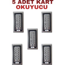Vera Concept Store SR-200 Em Metal Kasa Kartlı ve Şifreli Geçiş Sistemi Rfıd Proximity Kart Okuyucu 125 Khz 5 Adet