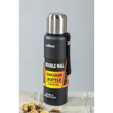 Vera Concept Store Saıbo 1 Litre Çift Katlı Çelik Termos Siyah