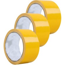 Vera Concept Store Sarı Koli Bantı 100 Metre 3 Adet 45MM x 100 Metre Renkli Koli Bandı Extra Güçlü Formül Akrilik Koli Bandı