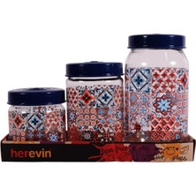 Vera Concept Store 139357-810 Mozaik Desenli Kavanoz Seti 3'lü (425-660-1000 Ml)