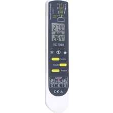 Vera Concept Store Dostmann Dijital Delinme Kızılötesi Termometre Dualtemp Pro, 31.1119, Haccp + En 13485'E Göre, Iki Sıcaklık Ölçüm Yöntemi, Beyaz, U 39 x G 22 x Y 160