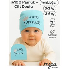 Vera Concept Store Myzi Store Yenidoğan Bebek Şapkası –%100 Pamuk, Desenli & Aksesuar Modelli – 0-5 Ay