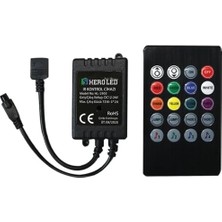 Vera Concept Store Rgb Şerit LED Kontrol Cihazları - Bluetooth, Sese ve Müziğe Duyarlı, 24 Tuşlu - 6 Amper, 10 Metreye Kadar Rgb Şerit LED Çalıştırır (1, Sese ve Müziğe