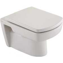 Vera Concept Store Droplast Klozet Kapağı Kale Basic Roca Basic Model ile Uyumlu Yavaş Kapanır Amortisörlü