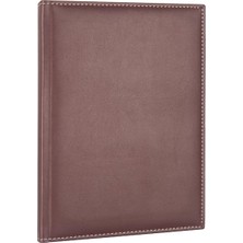 Vera Concept Store 2025 S.deri Kapak Diplomat Ajanda Defter Tarihli Çizgili 17X24 cm Bordo