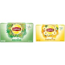 Vera Concept Store Rezene Bardak Süzen Poşet Bitki Çayı 20'li Paket, 40 G ve Lipton Papatya Bardak Süzen Poşet Bitki Çayı 20'li Paket, 30 G