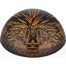 Vera Concept Store Leo 24 Ayar Altın Yaldızlı 10 cm Cam Kağıt Ağırlığı 9-03010622