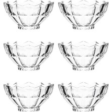 Vera Concept Store RYGX077 Torina 6lı Cam Kase Puding Tatlı ve Dondurma Kasesi Kahvaltılık Kase Seti Çerez Kasesi 200ML