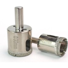 Vera Concept Store Mermer Granit Fayans Porselen Cam 22MM 30MM Yuvarlak Delme Pancı Elmas Uçlu Delik Açma Karot Ucu 2li