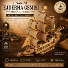 Vera Concept Store Algwooddesign Ejderha Gemisi Ahşap Maket Seti 823 Parça – Dıy 3D Puzzle Yelkenli Gemi Koleksiyoner Modeli