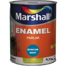 Vera Concept Store Enamel Parlak Sentetik Yağlı Boya 0,75 Lt Boncuk Mavi