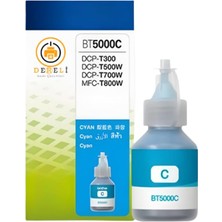 Vera Concept Store Derelı BT5000 Mavi Muadil Mürekkep Brother Yazıcılar Için Uyumlu, 50ML, DCP-T300, T500W, T520W, T720DW, HL-T4000DW
