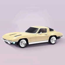Vera Concept Store Nostaljik Araba Şeklinde Bluetooth Hoparlör, Sd Kart, Usb, Fm Radyo, Şarjlı, LED Işıklı, Bej