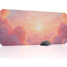 Vera Concept Store Bulutlar Gaming Mouse Pad Kauçuk Kaymaz Taban Mousepad (V5, 90X40 Xxl)