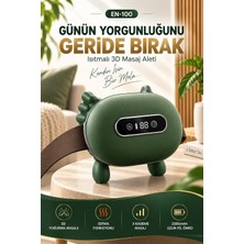 Vera Concept Store Isıtmalı 3D Yoğurma Masaj Aleti, Boyun Omuz Sırt ve Bel Için 3 Kademeli Şarjlı Masaj Cihazı, Dijital Ekranlı 2000 Mah Taşınabilir Tasarım – EN-100