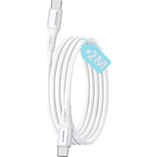 Vera Concept Store Type C-C, 2metre 60WATT Pd Hızlı Şarj Kablosu, Remorax Wahoo (1AD x 2metre Beyaz)