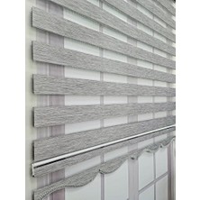 Vera Concept Store Bambu Kumaş Stor Zebra Perde Sert Plastik Kasalı 80X200 Gri