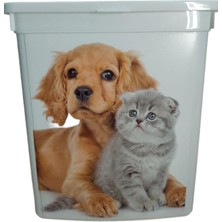 Vera Concept Store Evcil Hayvan Kuru Mama Saklama Kutusu Kedi Köpek Kuru Mama Kabı