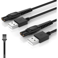 Vera Concept Store Braun Serisi 7 9 3 5 1 Vb. Için Evrensel Tıraş Makinesi USB Şarj Kablosu Elektrikli Tıraş Makinesi Epilatör Saç Kesme Makineleri 5V Yedek Güç Adaptörü