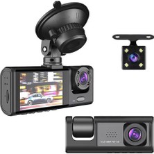 Vera Concept Store Black Box CR52 Full Hd 1080P Wifi Araç Kamerası - 3 Kameralı (Ön, Kabin Içi, Arka), 2.0 Inç Ekran, Park Takibi ve G-Sensor Desteği