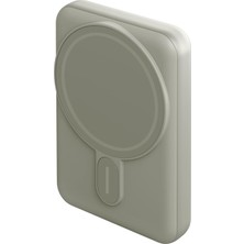 Vera Concept Store Magpac Mini 10.000 Mah 20W Type-C 15W Kablosuz Şarj - Stant Özellikli Powerbank - Yeşil