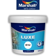 Vera Concept Store Luxe Aqua Parlak Su Bazlı Akrilik Dekoratif Dönüşüm Boyası 2,5 Litre Ahşap ve Metal Boyası Beyaz,beyaz