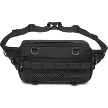 Vera Concept Store Fmury Erkek Bel Çantası Spor Erkek Crossbody Çanta Dış Mekan Sokak Erkek Çantası, D, 27*9*15CM