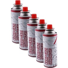 Vera Concept Store (5 Adet) Kamp Gazı Bütan Propan Tüpü Portatif Ocak Kartuşu Tek Kullanımlık Pürmüz 400 ml 227 gr