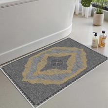 Vera Concept Store 2'li Set Banyo Paspası, Yumuşak Banyo Halısı, Kaymaz Dot Tabanlı, Su Emici, Makinede Yıkanabilir - 40X60-50 x 80 cm