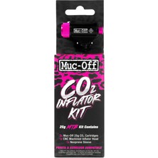 Vera Concept Store 20117 Co2 Şişirme Seti, Mtb - Presta Veya Schrader Vanaları ile Dağ Bisikletleri Için Delinme Tamir Seti - 2 Kartuş, Şişirme Kafası ve Manşon Içerir