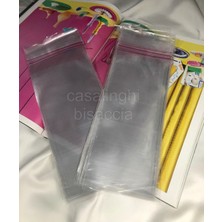 Vera Concept Store 10X25 cm Kendinden Yapışkanlı Jelatin Poşet Bantlı Şeffaf Opp Torba Paket Gift Pack 50LI