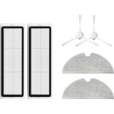 Vera Concept Store Vacuum Mop 1c/2c/dreame F9 Uyumlu Yedek Hepa Filtre Yan Fırça Mop-6 Parça