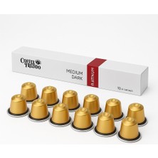 Vera Concept Store Platium Sert Aleminyum Kapsül Kahve Nespresso ile Uyumlu, Espresso, Alüminyum Kapsül, Güçlü ve Yoğun Kapsül 10''lu Kutu (8'li Paket)