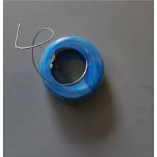 Vera Concept Store Makara Düz Tel Galvenizli, 1,5mm, 1 Kg, Mavi