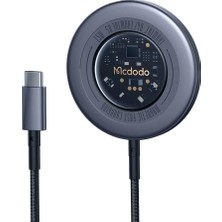 Vera Concept Store CH-2330 15W Magsafe Ile Uyumlu Hızlı Şarj Cihazı - Koyu Gri