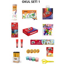 Vera Concept Store Okul Seti 1, Silka, Rubenis, Mas Markası, Boya, Kalem, Yapıştırıcı, Hamur, Makası ve Silgi Içeren 13 Parçalı Eğitim Seti
