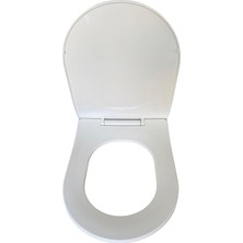 Vera Concept Store Sedef Model Klozet Kapağı, Duroplast, Beyaz, Yavaş Kapanır, Tak Çıkar Menteşe