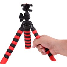 Vera Concept Store Akrobat Silikon Ayaklı Telefon Dslr Kamera Ahtapot Tripod 3 Ayak - Kırmızı