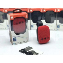 Vera Concept Store Apera BN37 Motor ve Bisiklet Için Bluetooth Hoparlör Su Geçirmez USB Mp3 Çalar Micro Sd Fm Radyo (Kırmızı)