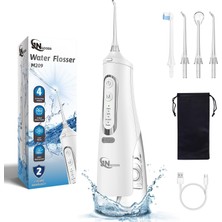 Vera Concept Store Akülü Su Diş Pensesinde Oral Irrigatör, Jngoods 310 ml Dişler Için Şarj Edilebilir Su Ipi Ipx7 Su Geçirmez 4 Modlu 4 Jet Uçlu Taşınabilir Oral Irrigat