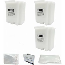 Vera Concept Store Epson 103 L3266 ile Uyumlu Yazıcı Süngerli Atık Mürekkep Tankı Atık Kutusu Waste Ink Pad 3 Adet