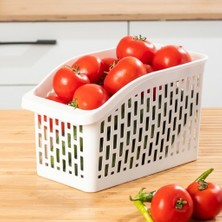 Vera Concept Store 1 Adet Buzdolabı Içi Düzenleyici Organizer Sepet Mutfak Düzenleyici Sebze Meyve Sepeti Mutfak Banyo Tezgah Altı Üstü Organizer (1, Orta Boy)
