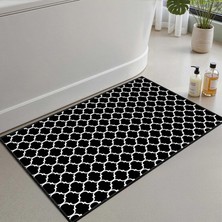 Vera Concept Store 2'li Set Banyo Paspası, Yumuşak Banyo Halısı, Kaymaz Dot Tabanlı, Su Emici, Makinede Yıkanabilir - 40X60-50 x 80 cm