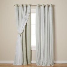 Vera Concept Store Exclusive Home Curtains Catarina Karartma Perdesi, Çok Katmanlı, Karartıcı, Üstte Halkalı, 1 Çift, 52 x 120 Cm, Kum Rengi