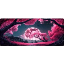 Vera Concept Store Gaming Mouse Pad 90X40 Mouse Pad Xxl Büyük Oyuncu Ofis Mause Pad Mousepad (Pink Moon, 90X40 Cm)